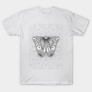 'W' Intricate Pattern T-Shirt